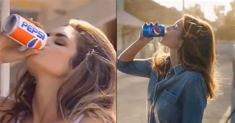 Cindy Crawford re-creates her iconic 1992 Pepsi commercial