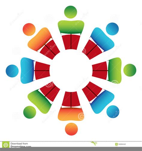 Clipart Round Table Meeting | Free Images at Clker.com - vector clip ...