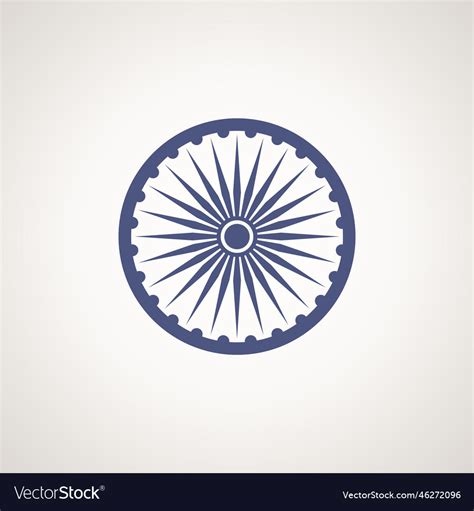 Symbol from the flag of india Royalty Free Vector Image