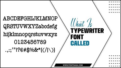 Typewriter Font Called: Unveil The Charm