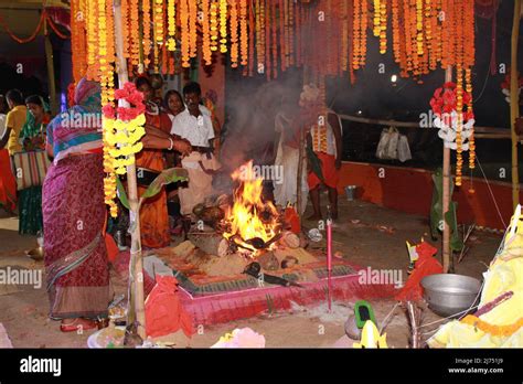 13 April 2022: Havan Yagya Fire Ceremony by Several people On the Occasion of Hanuman Jayanti at ...