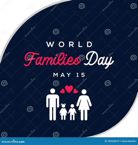 International Day of Families Vector Design Illustration for Celebrate ...