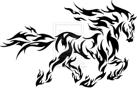 Flame Horse Tattoo by mpenley.deviantart.com on @deviantART | Tattoo Designs - Paardentatoeages ...