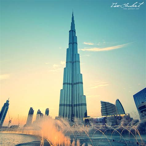 Burj Khalifa at Sunset by IsacGoulart on DeviantArt