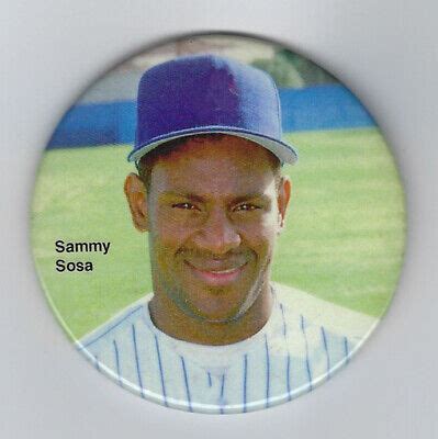 1998 CUBS Sammy Sosa 3" photo button pin Chicago Wild Card 66 Home Runs | eBay