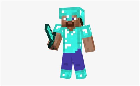 Minecraft Diamond Steve Png - Minecraft Diamond Steve Paper Craft - 297x426 PNG Download - PNGkit