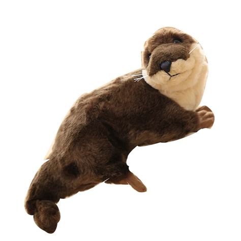 Original Cute Otter Simulation Animal Soft Stuffed Plush Toy Doll Birthday Gift Children Baby ...