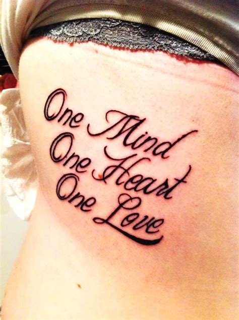 Tattoo Script, Tattoo Quotes, Two Hearts One Love, Side Tattoos, Tattoos With Meaning, First ...