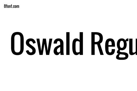 Oswald Regular Font - Free Font Download