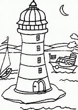 Printable Lighthouse Coloring Pages For Adults Sketch Page sketch template