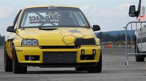 Renault Clio VR6 Turbo 800HP 9.0 Sec Test run Drag Race Power ...