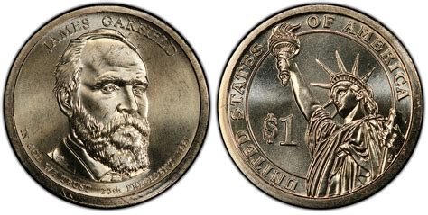 2011-P $1 James Garfield Position A (Regular Strike) Presidential Dollars - PCGS CoinFacts