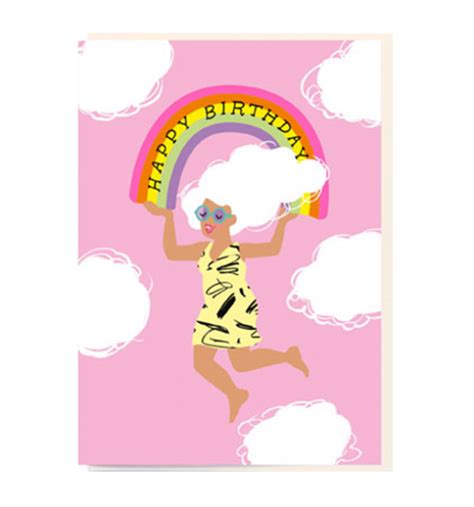 Happy Birthday Rainbow Lady - Malarkey Cards