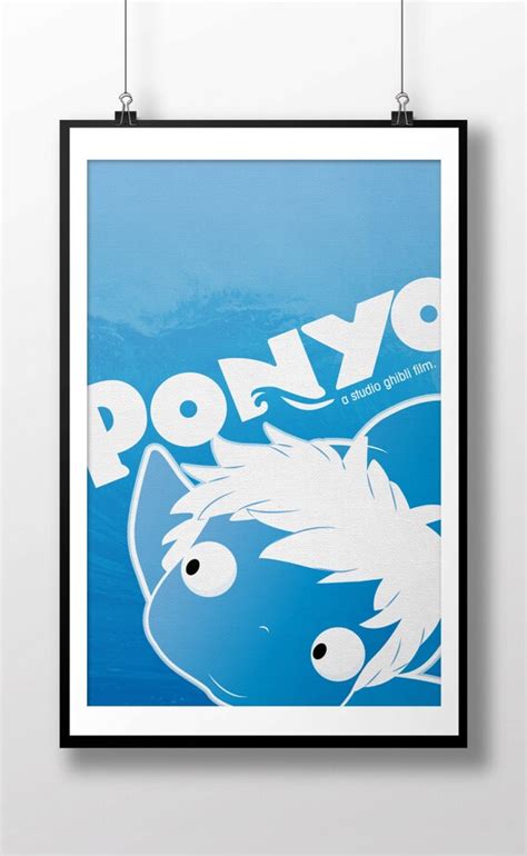 Ponyo Film Poster 11x17 Art Print by loniwdesigns on Etsy