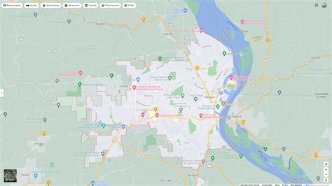 Dubuque, Iowa Map