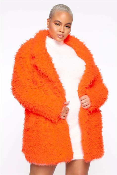 PLUS FAUX FUR | Fashionnova | Fur coat outfit, Faux fur coat, Orange coat