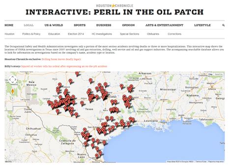 Peril in the Texas Oil Patch Map