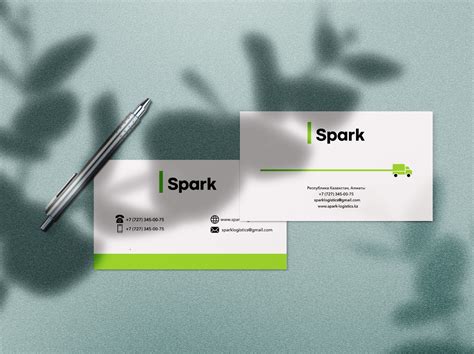 BUSINESS CARD GOR "SPARK" by Aziza on Dribbble