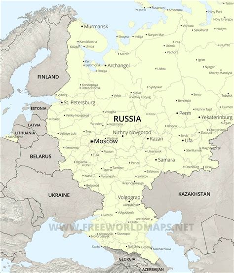 European Russia map