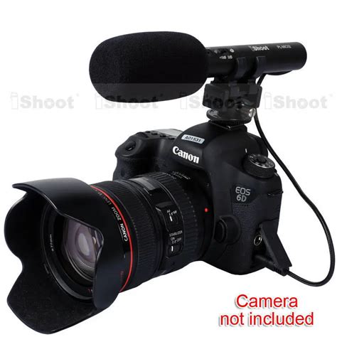 MIC DC/DV Stereo Microphone for Canon EOS 5D Mark III/5D Mark II/7D/6D ...