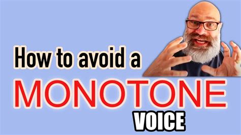 How To Avoid Monotone Voice - YouTube