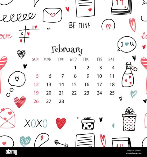 Calendrier de février 2023. Illustration vectorielle du calendrier du ...