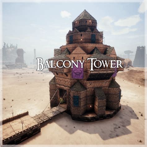 Tutorial – Conan balcony Tower | Conan, Tower, Conan exiles