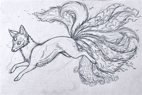 How To Draw A Kitsune Step By Step