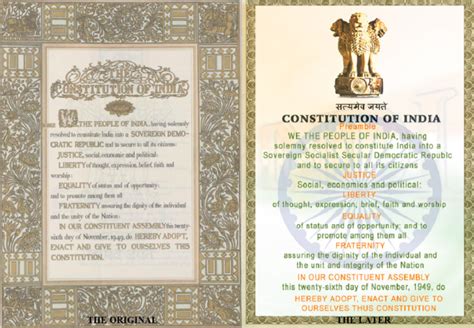 elaboration on The Preamble of the Indian Constitution