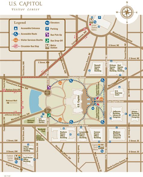 U.S. Capitol Map (With images) | National mall map, National mall