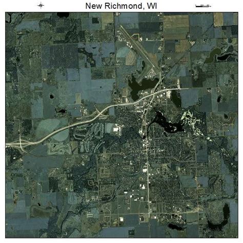 Aerial Photography Map of New Richmond, WI Wisconsin