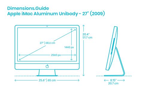 Apple iMac Dimensions & Drawings | Dimensions.Guide