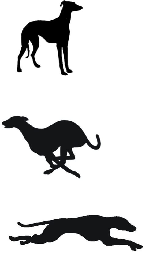 Greyhound tattoo, Greyhound art, Dog silhouette