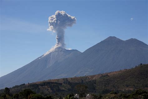 The Big Wobble : Guatemala's Volcano of Fire Fuego spews lava and ash ...