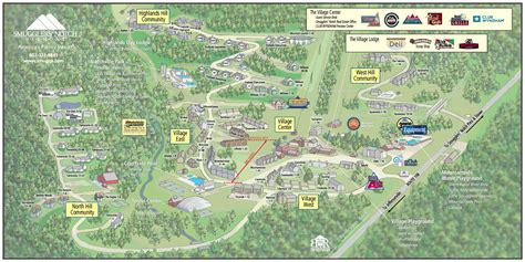 Smugglers' Notch, Vermont - Summer Village Map | Village map, Vermont vacation, Vermont