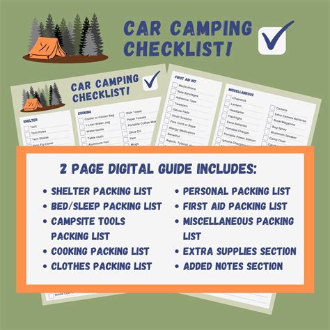 Car Camping Checklist | ubicaciondepersonas.cdmx.gob.mx