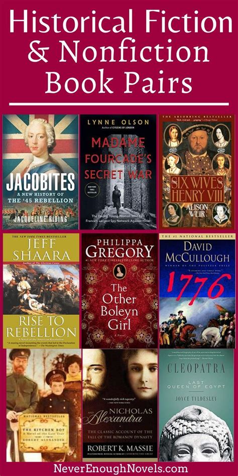 Historical Fiction / Nonfiction Book Pairs - Never Enough Novels in ...