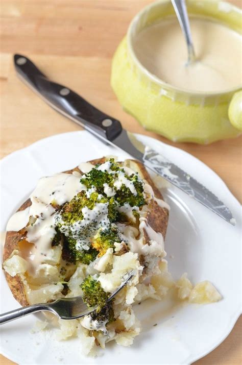 Broccoli Alfredo Stuffed Baked Potato - Know Your Produce