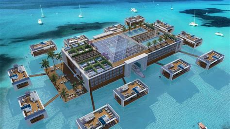 A marvellous floating hotel off the coast of Dubai