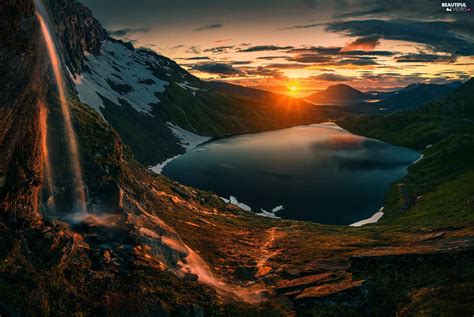 Northern Norway, Mountains, Great Sunsets, lake - Beautiful views ...