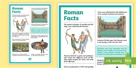 Roman Facts Poster for Kids | Roman Poster (teacher made)