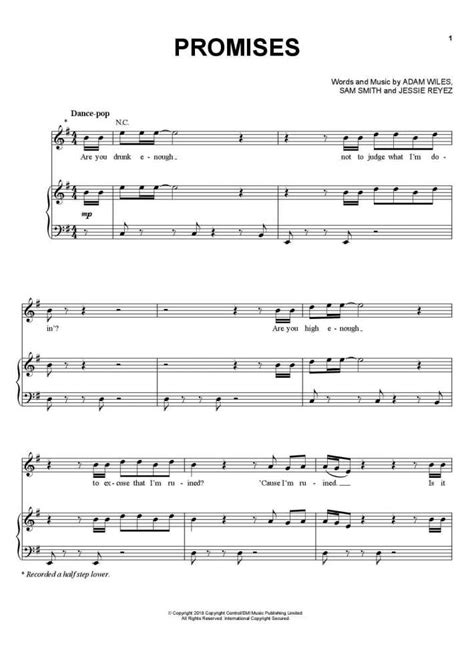 Promises Piano Sheet Music | OnlinePianist