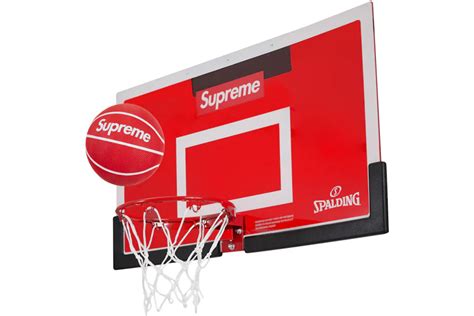 Supreme Spalding Mini Basketball Hoop Red - FW23 - US