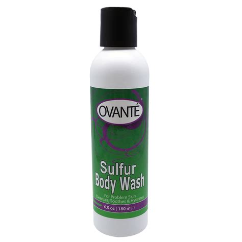 Sulfur Body Wash for Shower and Bath for Itchy Skin - 6.0 OZ – ovante