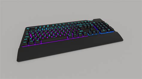 3D ASUS ROG RGB Gaming Keyboard Gaming Setups Model - TurboSquid 2079216