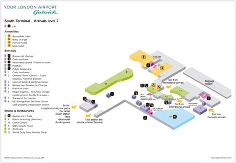 Gatwick Airport(LGW) Terminal Maps, Shops, Restaurants, Food Court 2024