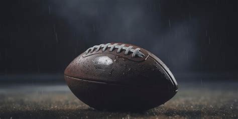 Premium AI Image | American football ball on dark background AI Generated