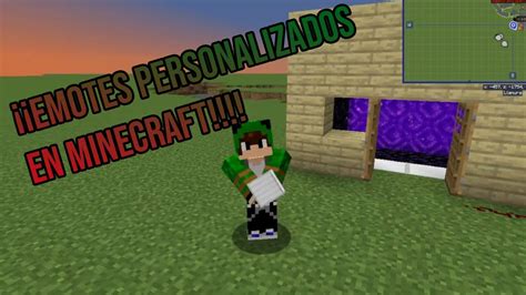 Como poner emotes personalizados en Minecraft!! - Mod Emotecraft - YouTube