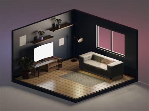 3D Room. Render Blender by Kashchishen Stanislav Blender 3d, 3d Animation, Visual Effects ...