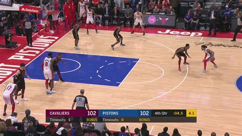 24-Second Shot Clock Reset: Cavaliers @ Pistons | NBA Official